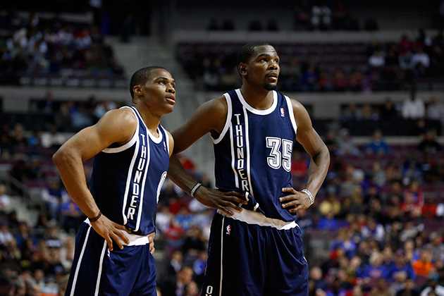 With Kevin Durant out with a foot injury, Russell Westbrook will have to step up for Oklahoma City to stay relevant.